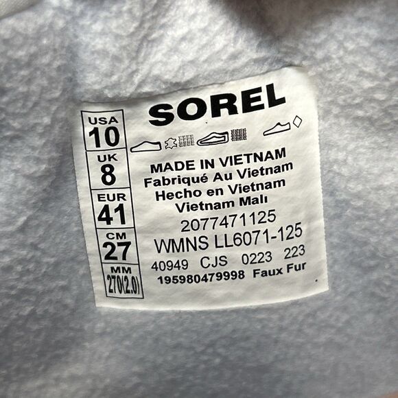 SOREL Free People Movement Kinetic Impact NXT White Waterproof Boots 10 DISPLAY - Picture 2 of 16